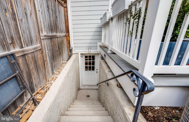 view of staircase