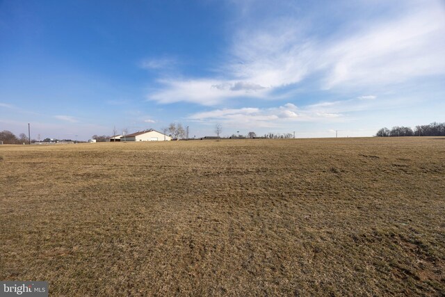 view of yard featuring a rural view