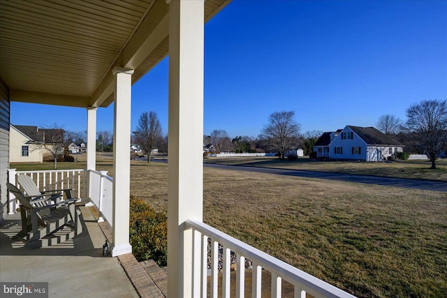 balcony with a porch