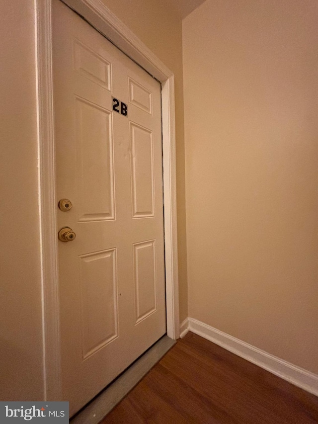 room details with wood finished floors and baseboards