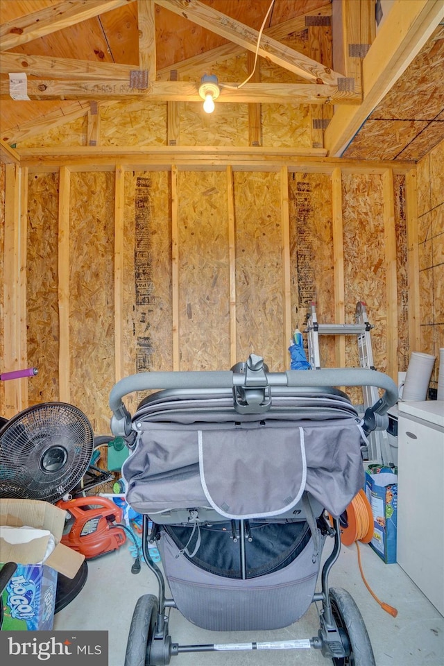 view of storage room