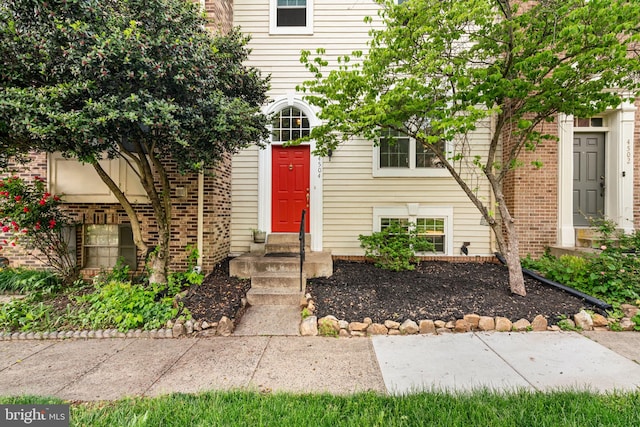 4504 Little River Run Dr, Annandale, VA 22003 - entrance to property featuring brick siding