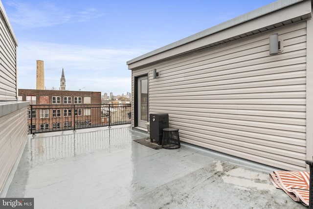 view of patio / terrace with a balcony