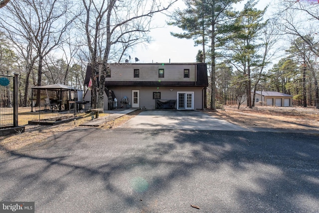 view of front of house featuring french doors