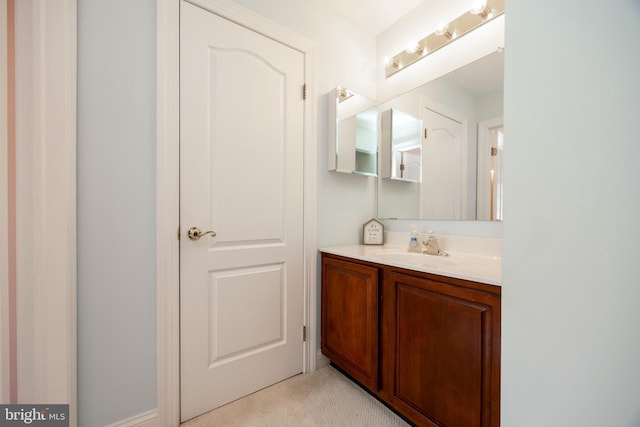 bathroom with vanity