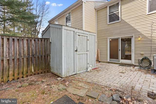 exterior space with a fenced backyard