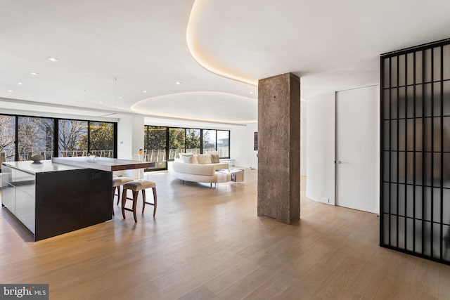 2510 Virginia Ave NW Unit 512-S, Washington, DC 20037 - living area with wood finished floors and recessed lighting