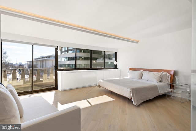 2510 Virginia Ave NW Unit 512-S, Washington, DC 20037 - bedroom with access to exterior and wood finished floors