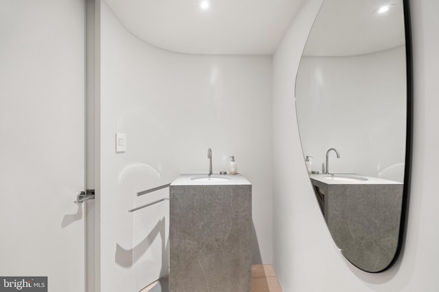 2510 Virginia Ave NW Unit 512-S, Washington, DC 20037 - full bathroom with tile patterned floors and vanity