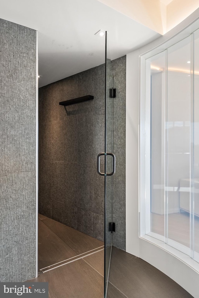2510 Virginia Ave NW Unit 512-S, Washington, DC 20037 - bathroom featuring a shower with shower door