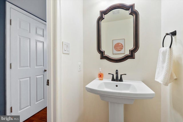 bathroom with a sink