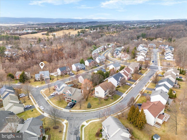 birds eye view of property featuring a residential view