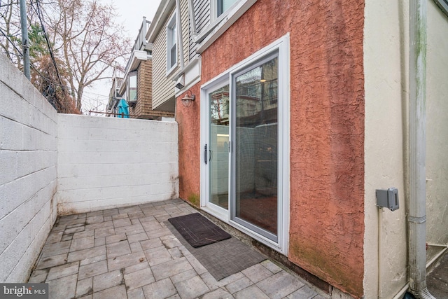 view of patio with fence