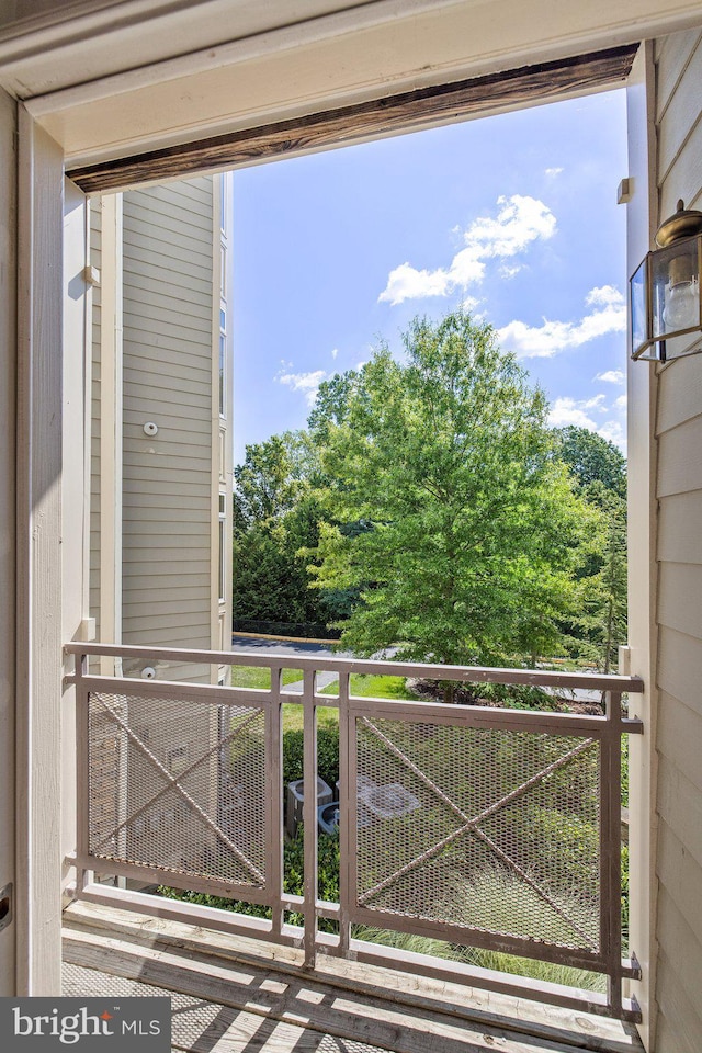 view of balcony