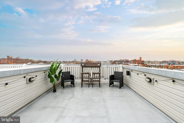 2525 N Hancock St, Philadelphia, PA 19133 - view of patio / terrace featuring a balcony and a city view