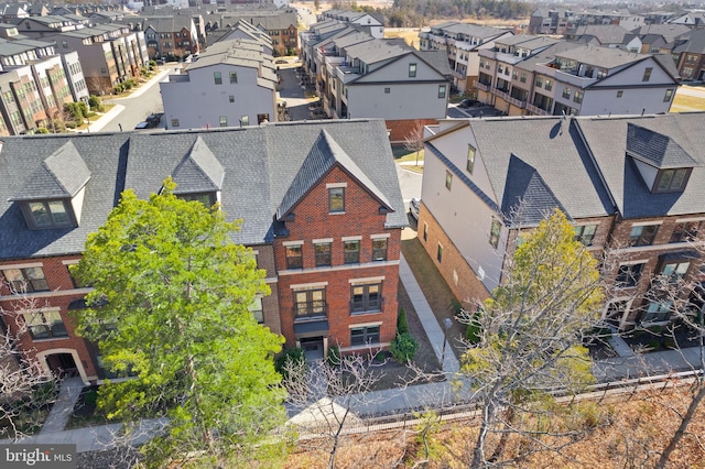 aerial view featuring a residential view