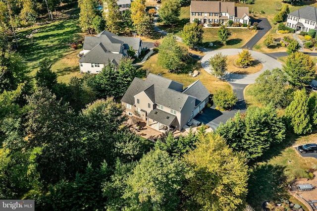 birds eye view of property featuring a residential view