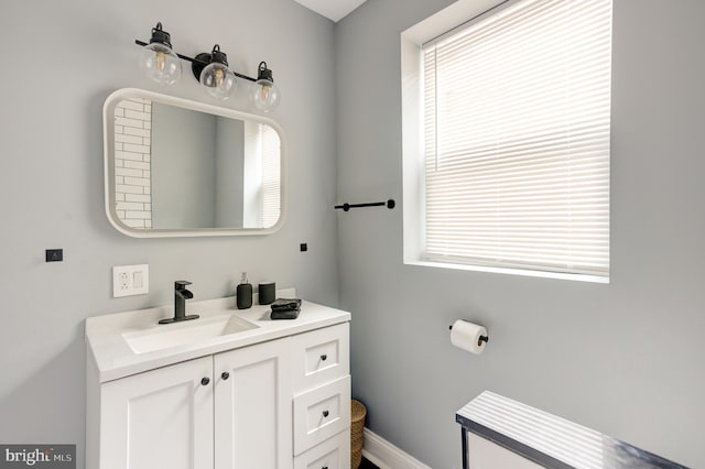 bathroom with vanity