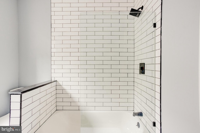 full bathroom featuring tub / shower combination