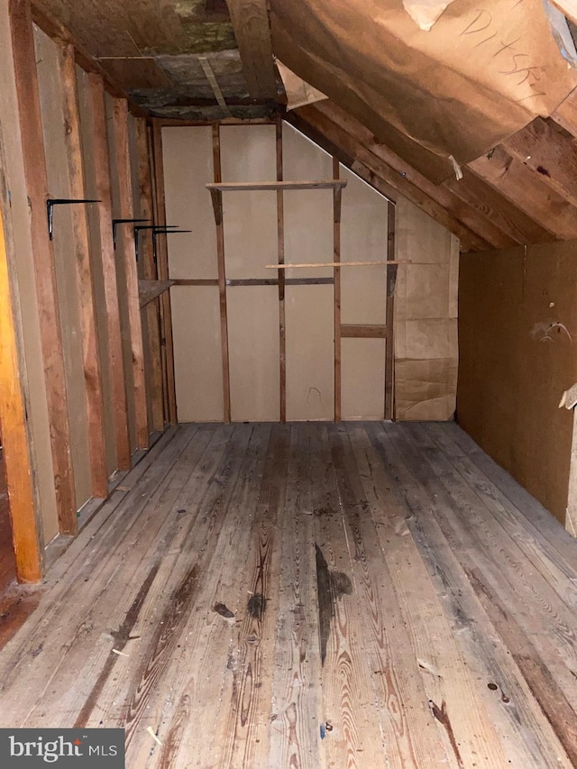 view of attic