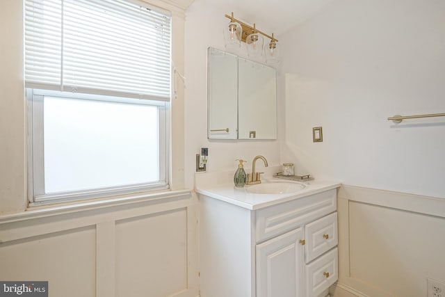 bathroom with vanity