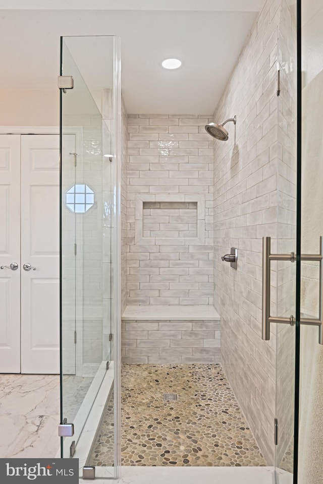 10310 Mystic Meadow Way, Oakton, VA 22124 - full bath featuring recessed lighting and a shower stall