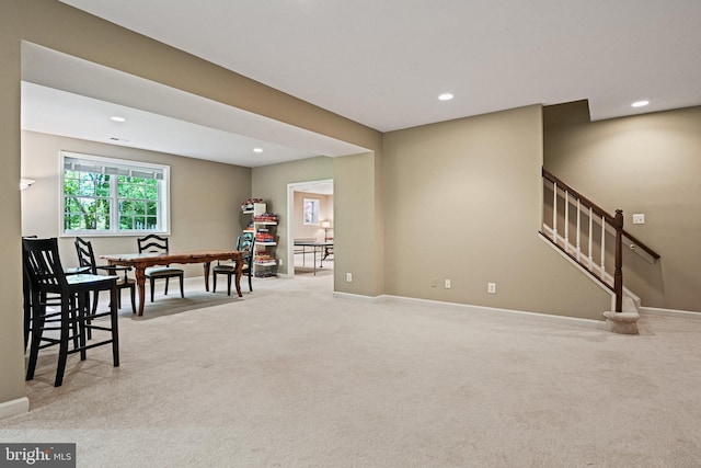 10310 Mystic Meadow Way, Oakton, VA 22124 - sitting room featuring carpet floors, recessed lighting, and baseboards