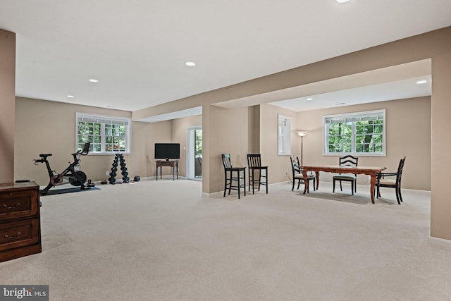 10310 Mystic Meadow Way, Oakton, VA 22124 - interior space with carpet floors and recessed lighting