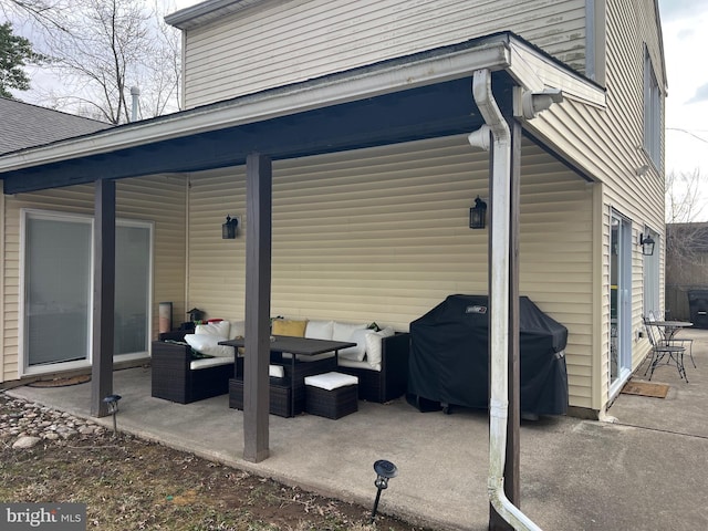 exterior space with grilling area