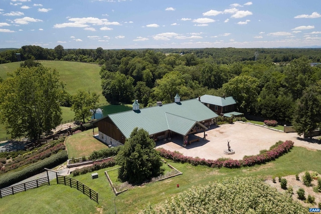 240 Stoneleigh Rd, Palmyra, VA 22963 - overview of rural landscape with a forest