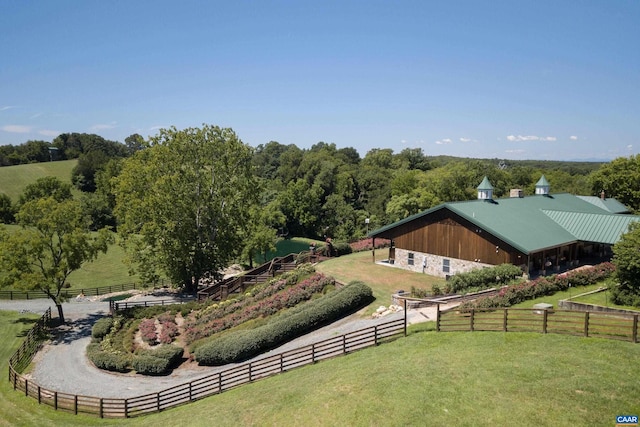 240 Stoneleigh Rd, Palmyra, VA 22963 - view of grassy yard with a view of rural / pastoral area and an exterior structure