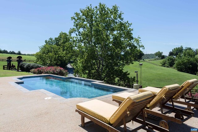 240 Stoneleigh Rd, Palmyra, VA 22963 - outdoor pool with a yard and a patio