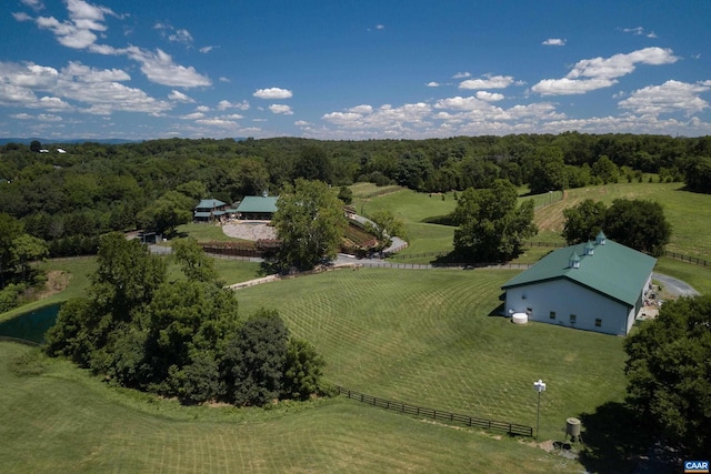 240 Stoneleigh Rd, Palmyra, VA 22963 - aerial view of property and surrounding area featuring rural landscape and a forest