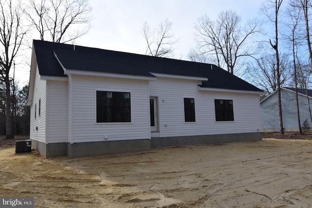 view of front of house with central AC