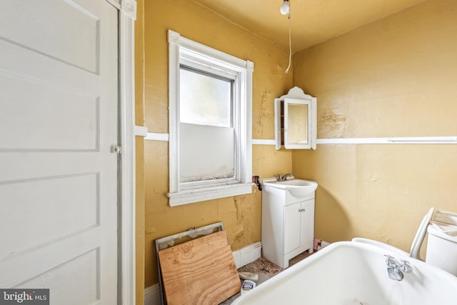 bathroom with vanity