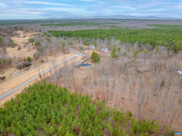 aerial view with a rural view and a mountain view