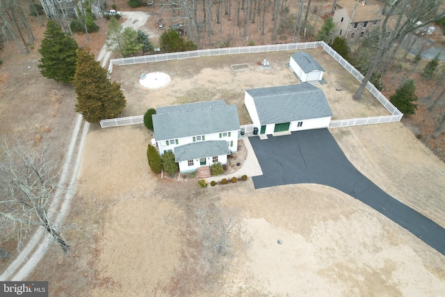 birds eye view of property