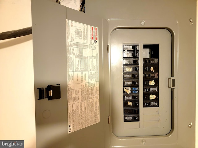 utility room with electric panel