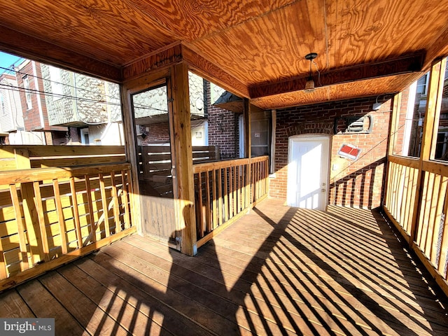 view of wooden terrace