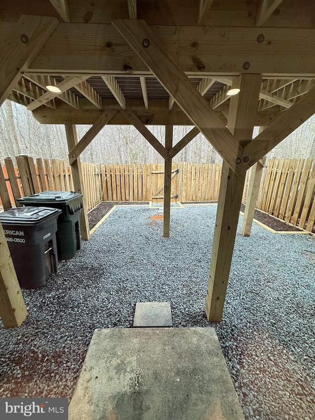 view of patio / terrace featuring a fenced backyard