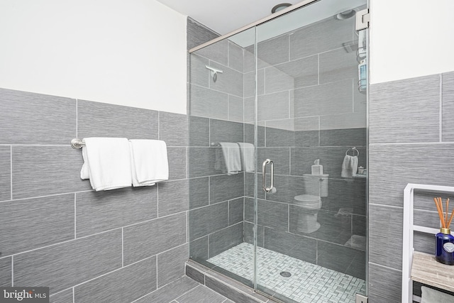 full bathroom with a stall shower