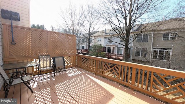 view of wooden terrace