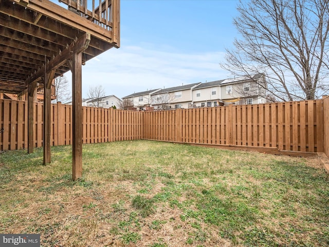 125 Monticello Sq, Winchester, VA 22602 - view of yard with a fenced backyard and a residential view