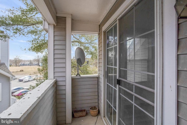 view of balcony