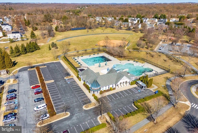 birds eye view of property