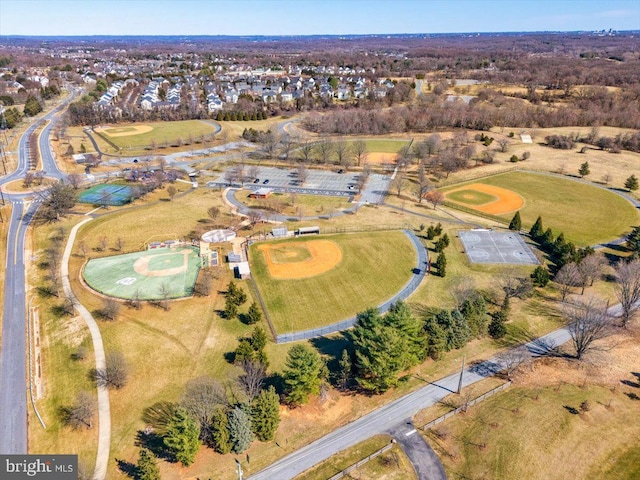 birds eye view of property