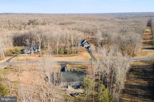 bird's eye view featuring a rural view