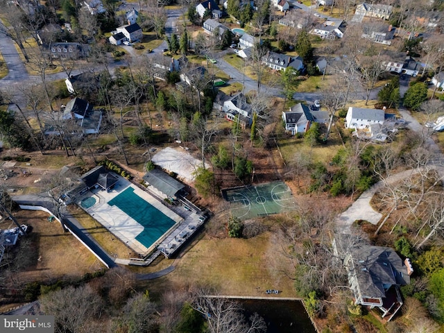 bird's eye view featuring a residential view