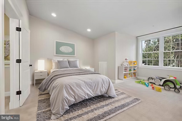 bedroom featuring recessed lighting