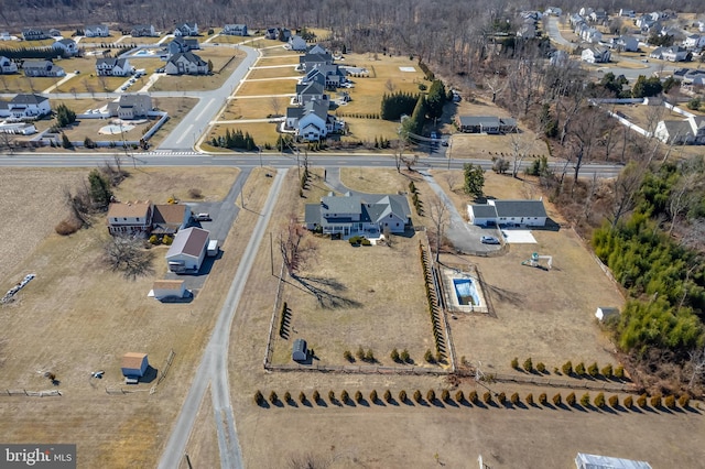 birds eye view of property featuring a residential view